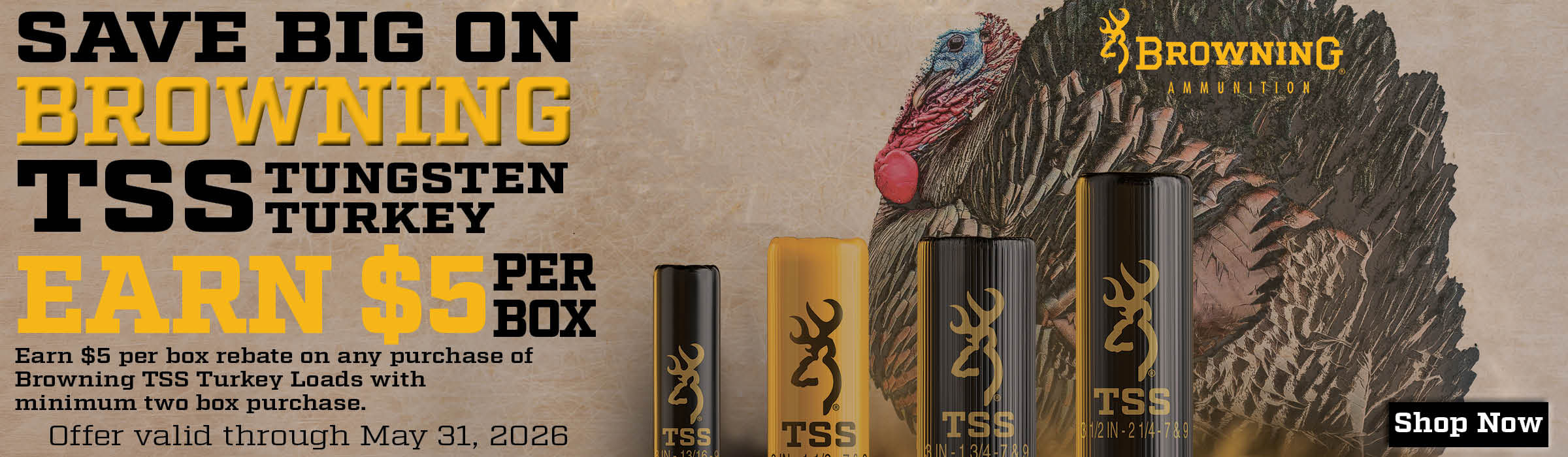 2026 Browning Turkey Ammo Rebate